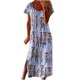 thumbnail image 1 of Vestido de manga corta con cuello redondo, informal, cómodo, a la moda para mujer Pompotops ghjkhdj11591, 1 of 4