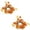 Style D, variant on Candle Rings, Artificial Fall Maple Leaves Pine Cone Decorated, 2 Pack Seasonal Tabletop Mini Wreaths, for Thanksgiving Autumn Harvest Home Kitchen Mantel Dinner Party Candle Centerpiece Decoration