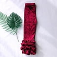 thumbnail image 5 of Zanarzt Toddler Ruffle Pants Toddler Girls Ruffles Leggings Cotton Pants Kids Stretchy High Waist Legging Wine,6-12 Months, 5 of 9