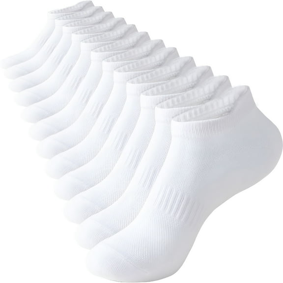TELOLY Ankle Socks for Women, Running Athletic Low Cut Tab Sports No Show Socks, 6-Pairs