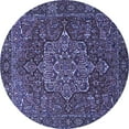 thumbnail image 1 of Ahgly Company Indoor Round Persian Blue Traditional Area Rugs, 8' Round, 1 of 4