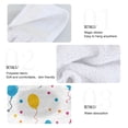 thumbnail image 4 of Haosy 2 Pack Kitchen Wash Cloths with Hanging Loops Absorbent Absorbent Quick Drying Hand Towels, Balloons and Dots, 4 of 7