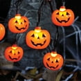 thumbnail image 2 of Orange Pumpkin Lights - 10 Count, 2 of 4