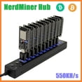 thumbnail image 3 of NerdMiner Hub 550KH/S Solo Lottery Miner 10x55K Miner Combo Kit Bitcoin BTC Miner Asic Mining Crypto Mining Station, 3 of 8