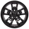 thumbnail image 2 of OE Wheels DG55 17 Inch Rims Fit Ram Rebel Style 5x139.7 17x8 Satin Black - Hollander 2614 (Set of 4), 2 of 5