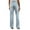 Blue, variant on Utoimkio Women's Wide Leg Jeans Casual Baggy High Waisted Stretch Denim Pants for Women
