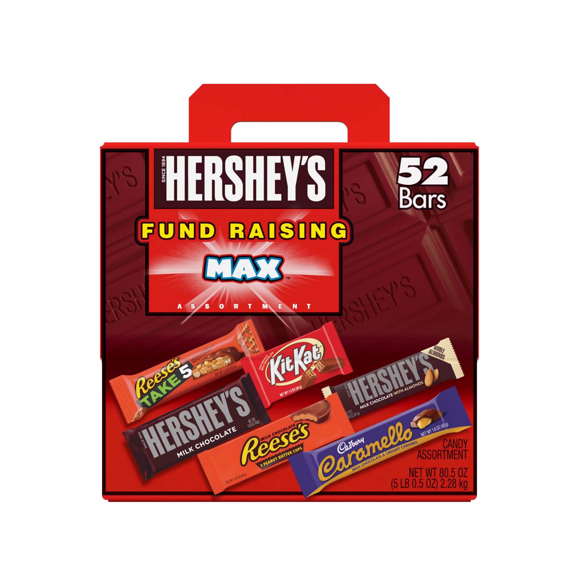 Hershey Fundraising Max Chocolate Assortment Candy Bars Bulk