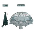 thumbnail image 4 of 4/6/8/10 Hole Automatic Fishing Trap Portable Folding Fishing Net Fish Shrimp Minnow Crab Mesh Trap Cage, 4 of 5