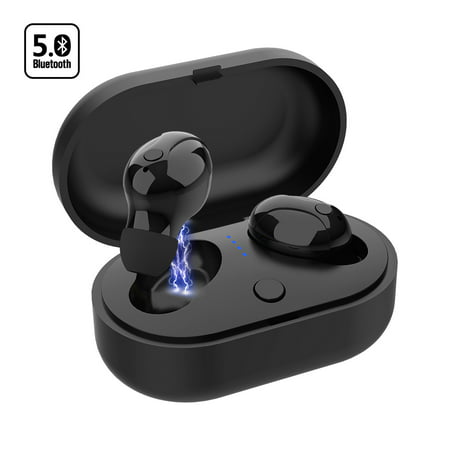 Wireless Earbuds, Bluetooth 5.0 Headphones TWS True Wireless Stereo Headset IPX8 Waterproof in-Ear Earphones Built-in Mic Portable Charging Case with CVC Noise Cancelling 36H Cycle Play