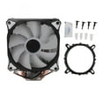 thumbnail image 2 of With 12CM CPU Cooler 4 Heat Pipes 3 Wire Single Fan 5 Colored Lights PC CPU Cooling Fans With Bracket For  775 1150 For, 2 of 8