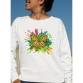 thumbnail image 2 of Butterfly, Watercolors. Sweatshirt Women -Image by Shutterstock, Female XX-Large, 2 of 4