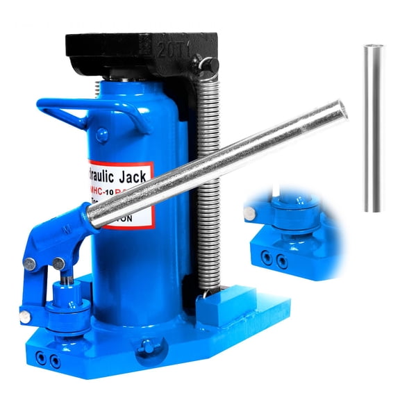 10/20 Ton Hydraulic Toe Jack Lift, 360° Rotatable Handle, Thickened Base, Heavy-Duty Hydraulic Jack for Car Repair, Construction, Warehouse Lifting