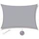 thumbnail image 1 of Vela de sombra rectangular, 3x3m, impermeable y resistente a los rayos UV, gris, 1 of 5