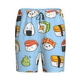 thumbnail image 3 of Picia Kawaii Sushi Pajama Shorts for Men, Men's Pajama Bottoms, Sleepwear,Short Pajama Pants-Small, 3 of 9