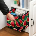 thumbnail image 5 of Watermelon Foldable Storage Cubes with Handle, 10.8"x10.5"x10.6", Large Capacity Storage Basket Containers, 5 of 6