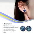 thumbnail image 4 of 1 par de pendientes de tuerca de acero inoxidable para mujer, regalos para novias y madres, accesorio de joyería para celebración de compromiso Ropa, zapatos y accesorios Miscelánea tipo 16 Sonducket AP011021-16, 4 of 6