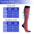 thumbnail image 2 of 7 Pairs Copper Compression Socks for Women & Men Circulation 15-20 mmHg - Better Blood Flow, Swelling , Best Support for Medical, Running, Nursing, 2 of 7