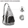 thumbnail image 3 of Floral Bone Sling Backpack - Whimsical Dog Lover Design, Fashionable Crossbody Pack for Travel, 3 of 4