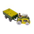 thumbnail image 3 of Tractor y remolque de juguete de hojalata a cuerda, estilo vintage. Ideal para coleccionistas. UN, 3 of 8
