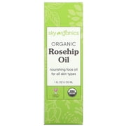 Sky Organics Organic Rosehip Oil, Rejuvenates and Brightens Face, 1 fl oz