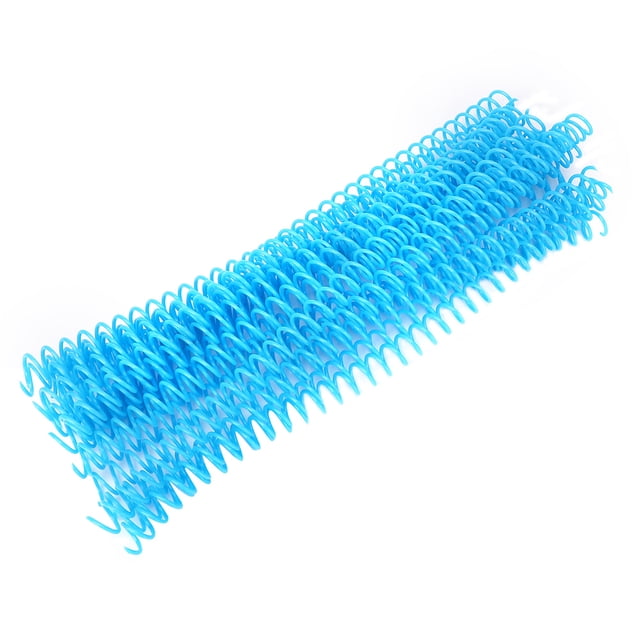 20 Piezas Anillo De Encuadernación De Plástico De Hojas Sueltas De 30 Agujeros, Anillo De Encuadernación, Anillos En Espiral De Resorte, para Encuadernación (13mm * 30 Hole-Blue 20 Strips)