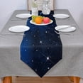 thumbnail image 3 of Starry Sky Moon Stars Beautiful Trees Modern Table Runner Wedding Party Table Decoration Centers Of Dining Table Tablecloth, 3 of 5