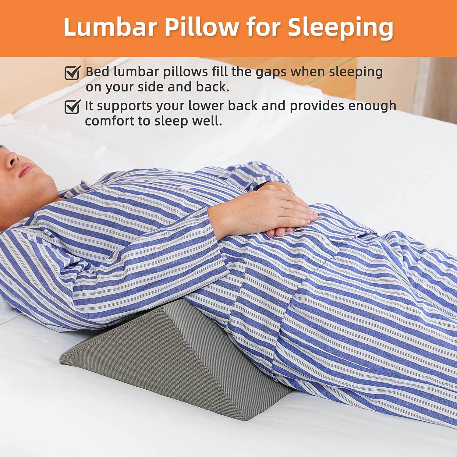 Bed Wedges & Body Positioners (3 in 1), 40 Degree Wedges for Bed Positioning,Positioning Pillows for Elderly, Wedge Pillow for Bed Sores, Side Sleeping, After Surgery, Knees Elevated,Back Pain