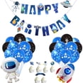 thumbnail image 1 of Kit de globos de cumpleaños Mylar de látex azul, 38 unidades, 1 of 2