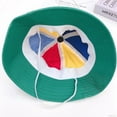 thumbnail image 5 of Ludlz Kids Sun Hat,Unisex Toddler Children Plain Cotton Baseball Cap Adjustable Colorful Bucket Baseball Hat with Pinwheel Decor, 5 of 8