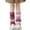 AB6 Red, variant on Tisuna Toddler Girls Socks Kids Knee High Stacked Socks Gradient Print Leg Warmers Loose Socks For Girls Kids Children Black