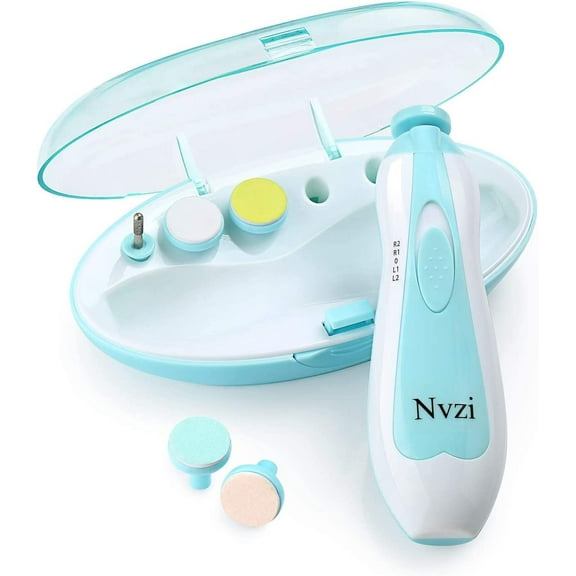 Nvzi Baby Nail Trimmer Electric, Electric Nail File Baby, Fingernail Clippers, Infant Safety First Nail Clipper, Toddler Nail Clipper(Blue)