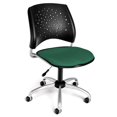 thumbnail image 1 of OFM Étoiles Tissu Chaise de Bureau Pivotante en Vert Trèfle, 1 of 1