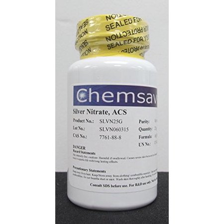 Silver Nitrate, ACS, 99.9+%, 25g
