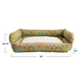 thumbnail image 2 of Creative Co-Op Floral Cotton and Sherpa Pet Bed with Removable Cover, Taupe, Green and Mint, 2 of 7