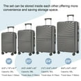 thumbnail image 6 of Joyway 6 Piece Hardshell Luggage Set with Spinner Wheels TSA Lock and Scratch-Resistant Finish Durable Lightweight Suitcases(Tote bags in mixed styles), 6 of 8