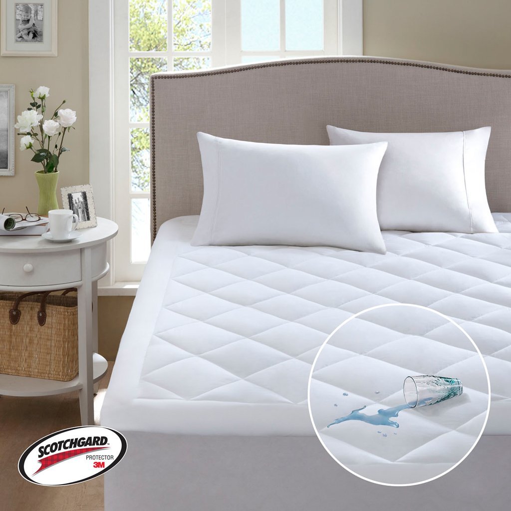 Serenity Waterproof Mattress Pad, Queen, White, Set includes 1