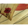 thumbnail image 4 of Ambesonne Vintage Quilted Bedspread Set 3 Pcs, Poppy Flowers Bohemian, Queen Size, Pale Brown Vermilion, 4 of 5