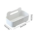 thumbnail image 3 of Qiweii No-Drill Plastic Bathroom Shower Organizer, Wall-Mounted Shower Basket, Kitchen Toothbrush Storage Rack, 3 of 9