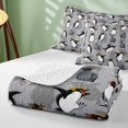 thumbnail image 4 of Erosebridal Penguin Quilt King for Boys Girls, Rockhopper King Coverlet Set, 3-Piece 1 Bedspread and 2 Pillowcases, 4 of 7