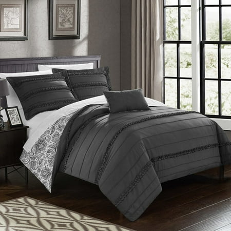 Chic Home Eliza Reversible Duvet Cover Set Walmart Com