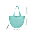 thumbnail image 3 of Bolsa de red para la playa – Bolso de mano con forma de concha para la playa y los viajes a la costa, ligero y resistente a las salpicaduras, de nailon y elastano. Bolsa multiusos para conchas, 3 of 6