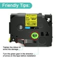 thumbnail image 2 of NineLeaf 3 Pack Compatible for Brother P-Touch Black on Yellow TZe TZ Label Maker Tape TZe-S651 TZ-S651 24mm 1 in Extra Strength Laminated Label Tape, 2 of 7