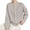 Grey, variant on Women Solid Color Lightweight Open Front Knitted Cardigan, Long Sleeve Crew Neck Button Sweater Coat for Fall Winter Casual Office Everyday Layering, Soft Knit Jacket Black