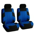 thumbnail image 3 of FH Group Blue Car Seat Covers for Car SUV with Gray Leather Steering Wheel Cover combo, 3 of 7