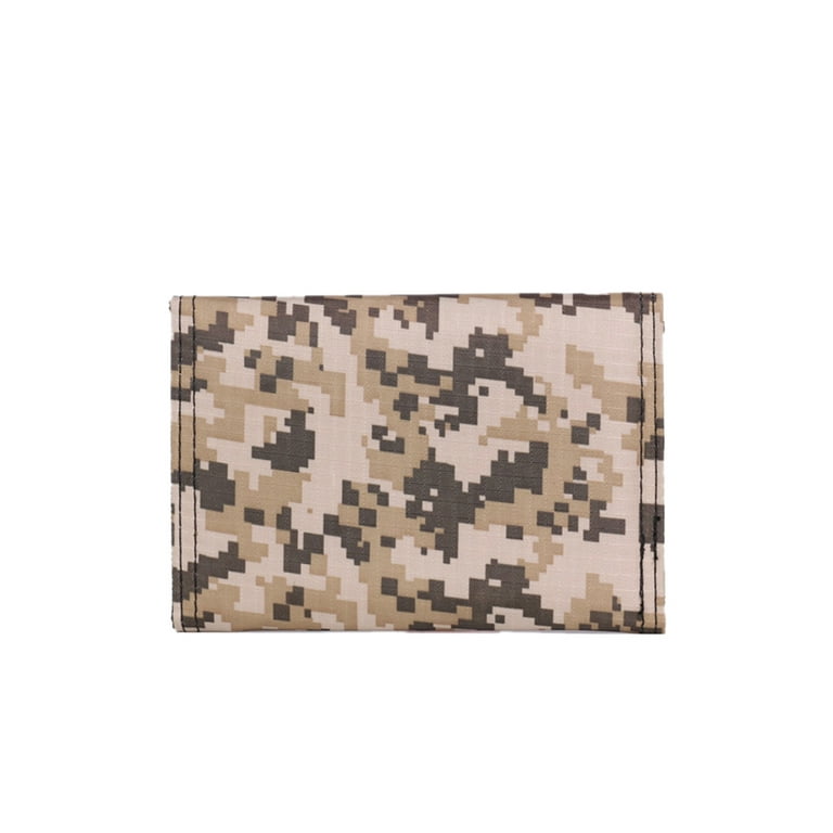 New Army Camouflage Mini Men's Leather Wallet With Coin Pocket