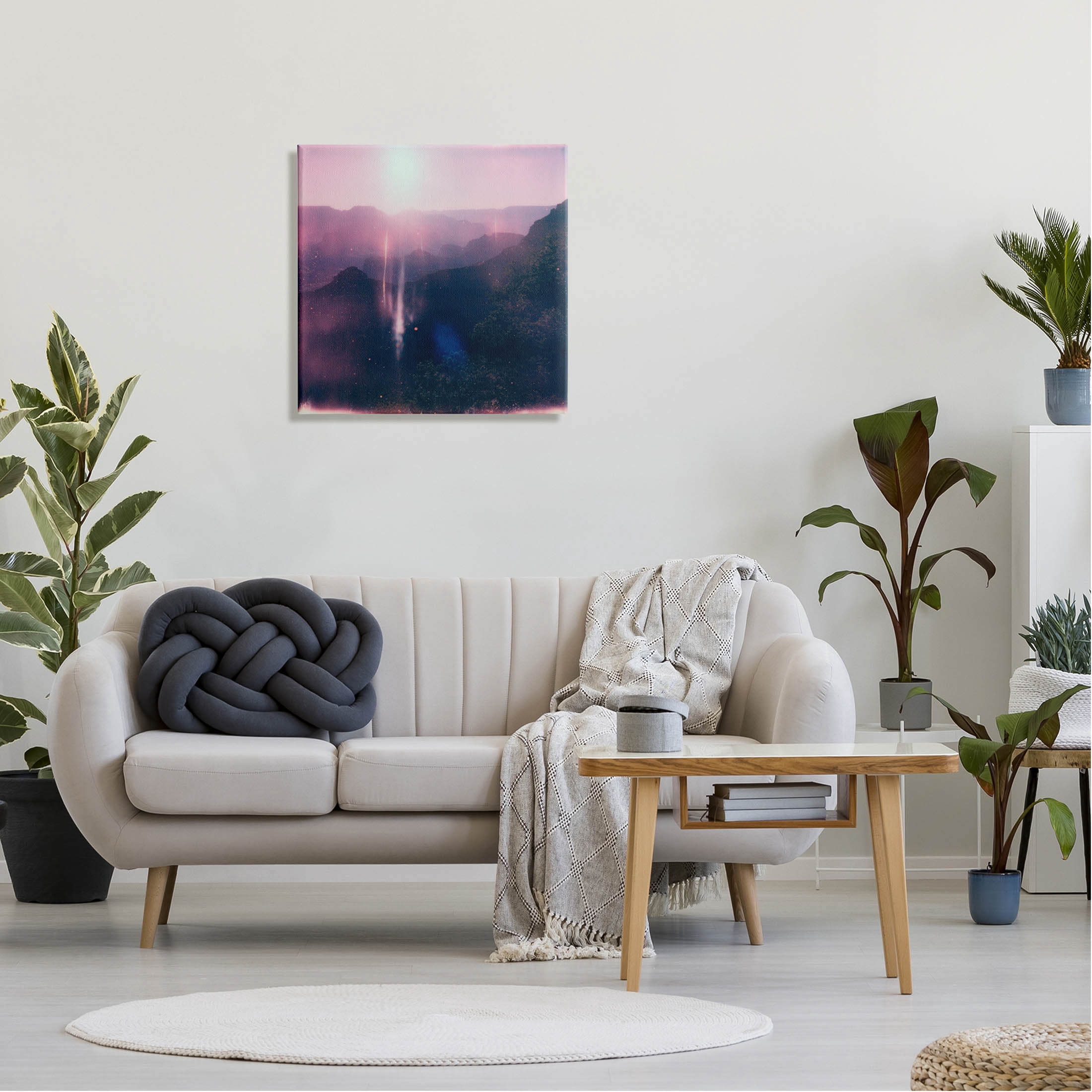 Stupell Industries Vintage Lens Flare Mountain Photograph Gallery Wrapped Canvas Print Wall Art, Design by Jacob Green