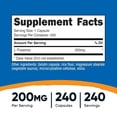 thumbnail image 4 of Nutricost L Theanine 200 mg 240 Capsulas Suplemento Aminoacido, 4 of 4