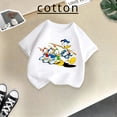 thumbnail image 2 of Marca Linda camiseta de algodón de verano para niños con el Pato Donald, linda y divertida camiseta de dibujos animados de Disney para niño y niña, ropa informal de moda para niños, 2 of 5