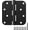 Black Oil Rubbed Bronze-4 in, variant on 4 Inch Door Hinges Noise-Free 3 Pack Brass Door Hinges Rounded 5/8"Radius Residential/Commercial,Interior/Exterior Hinges For Front Bedroom Bi-folding Double French Garage Gate Doors Heavy Duty Steel