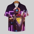 thumbnail image 3 of Apex Legends Pathfinder Casual Short Sleeve Shirt Lapel Collar Shirt Summer Beach Shirt M, 3 of 8